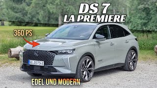 2023 DS 7 La Première Wir fahren das Facelift  Review Fahrbericht Test [upl. by Artnoed128]