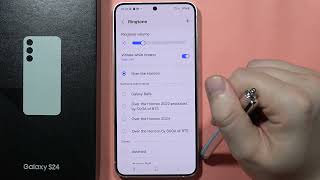 SAMSUNG Galaxy S24  S24 Set Up Custom Ringtone howtodevices [upl. by Nerw914]