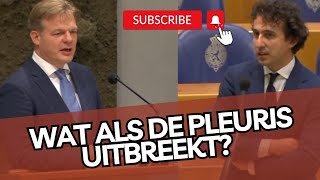 Omtzigt geeft Klaver uitleg Wat als de PLEURIS uitbreekt [upl. by Ahsilla299]