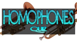 Homophones Quiz Same Sound Different Meaning Spelling English Trivia Challenge Homonyms [upl. by Attevad]