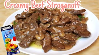 Nuot Sa Sarap  Beef Stroganoff  Stroganoff With Cream Of Mushroom [upl. by Aleahcim853]