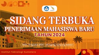 SIDANG TERBUKA INSTITUT TEKNOLOGI SUMATERA WISUDA PERIODE KE 19 TAHUN 2O24 [upl. by Iahc]