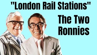 American Reacts to The Two Ronnies  London Rail Stations sketch [upl. by Stephania]