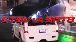 CTSV vs Jeep SRT8 [upl. by Curtice]