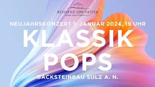 Trailer Neujahrskonzert 1 Januar 2024 1900 Uhr Stadthalle Sulz aN Backsteinbau [upl. by Htedirem]