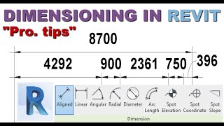 DIMENSIONING IN REVIT [upl. by Jp509]