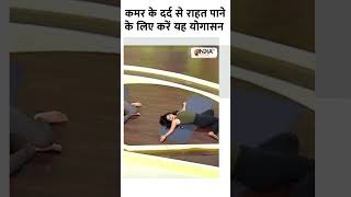 Yoga For Back Pain कमर के दर्द से राहत पाने के लिए करें यह योगासन yogatips indiatvyoga yogalife [upl. by Anali]