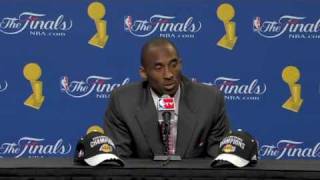 2009 NBA Finals Game 2 Kobe Bryant PostGame Interview HQ [upl. by Herminia]