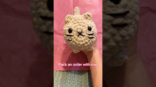 Pack a crochet plushie order with me 🩷 crochet plushies packanorderwithme [upl. by Aivitnahs]