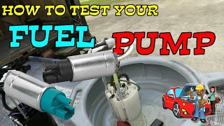 How To Test If Your Fuel Pump Is Bad Or Good [upl. by Orhtej888]