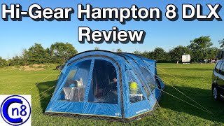 HiGear Hampton 8 DLX Nightfall Tent Review [upl. by Ettezoj]