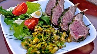 Recipe for Grilled Rack of Lamb [upl. by Eclud]