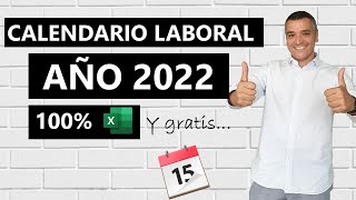 Calendario Laboral 2022 en Excel [upl. by Eniahpets118]