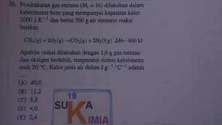 KALORIMETER  PEMBAHASAN SBMPTN KIMIA 2017 [upl. by Amann]