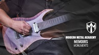 MONUMENTS  Memoirs  One Take Playthrough  MODERN METAL ACADEMY [upl. by Schwab]