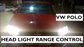 How To Adjust The Headlight Range In Volkswagen Polo [upl. by Gine]