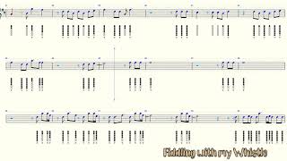 Faded  Tin Whistle  Play Along Tab Tutorial [upl. by Ellevart791]