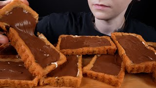 ASMR Nutella Chocolate Chip Marshmallow Cream Cookies Dessert Mukbang  Eating Sounds 먹방 [upl. by Daus]