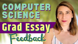 Masters in Computer Science Statement of Purpose Feedback 2022 [upl. by Durkin]