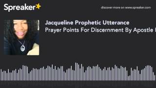 Prayer Points For Discernment By Apostle Kimberly Daniels [upl. by Menashem]