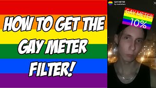 How To Get The Gay Meter Instagram Filter FAST 📸 New Instagram Filter [upl. by Stucker651]