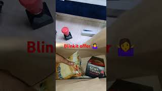 Blinkit offer 🤷‍♀️😊viralshort viralvideo [upl. by Aikit]