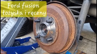 Tylne Łożyska i regulator ręcznego  rear Wheel bearings FORD FUSION 14 TDCI  MoToUK [upl. by Ellekcir]