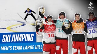 Ski Jumping  Mens Team Large Hill  Full Replay  Beijing2022 [upl. by Pet]