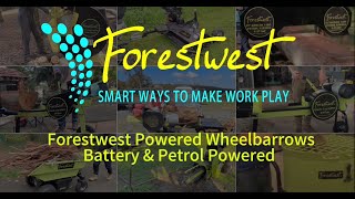 Forestwest Powered Wheelbarrows Available in both Petrol and Electric [upl. by Arotal]