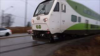 GO Transit 557 at Ninth Line 12282023 [upl. by Evante300]