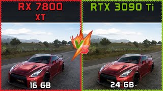 RX 7800 XT vs RTX 3090 Ti  FHD QHD UHD 4K [upl. by Leifer]