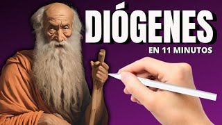 DIÓGENES Explicación animada Toda la Filosofía de Diógenes y los CÍNICOS en 12 minutos [upl. by Hijoung]