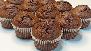 How to make OLD FASHIONED chocolate muffins EASIEST recipe [upl. by Iolande611]