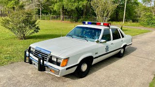 1984 Ford LTD SSP Police Interceptor W Whelen Edge 9000 LightbarUnitrol 480K Siren Controller [upl. by Dilks]