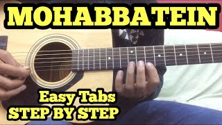 Mohabbatein Guitar TabsLead Lesson by FuZaiL Xiddiqui FUXiNO [upl. by Ailyn]