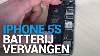 iPhone 5s batterij vervangen  Fixjenl [upl. by Saimerej9]