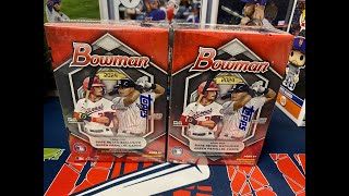 2024 Bowman Baseball Blaster Box Opening First Look At This Years Product [upl. by Eidnarb]