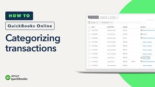 How to categorize transactions in QuickBooks Online [upl. by Ezar]