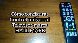 Código para TV HALL MARK Control universal [upl. by Suidaht]