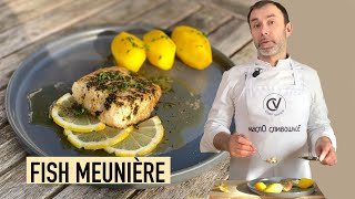 How to pan fry fish MEUNIERE I French cuisine classic recipe [upl. by Ert130]