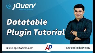 jQuery Datatable Plugin Tutorial  jQuery for Beginners [upl. by Madelyn680]