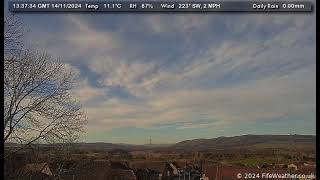 14 November 2024  Lochgelly WeatherCam Timelapse [upl. by Hurty]