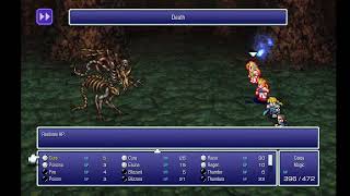 Final Fantasy VI Pixel Remaster  Cave on The Veldt  Death Warden miniboss battle [upl. by Vivie]