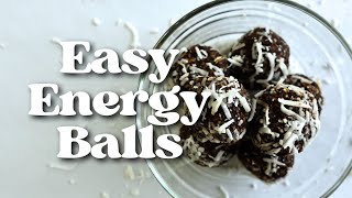 NO BAKE PROTEIN BALLS  Easy healthy snack or dessert [upl. by Oiratnom]