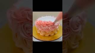 How To Design A Rosette Cake In Easy Way  Rosette Cake Tutorial  rosettecake rosecake cake [upl. by Dympha]