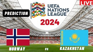 Norway vs Kazakhstan UEFA Nations League 2024 Match Preview Prediction [upl. by Nitnilc]