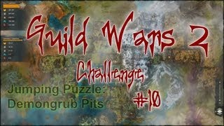 Demongrub Pits Queensdale Guild Wars 2 Jumping Puzzle 1038 [upl. by Badr]