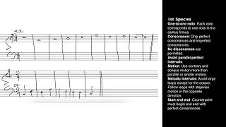 18 Mastering Species Counterpoint  First Species Counterpoint Rules [upl. by Croix]