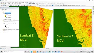 What is NDVI  How to prepare NDVI using Sentinel 2 and Landsat 8 data [upl. by Klemens377]