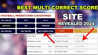 This Multi Correct Score Site Will Blow Your Mind  ACCURATE AND IMPRESSIVE PREDICTIONS [upl. by Hodess]